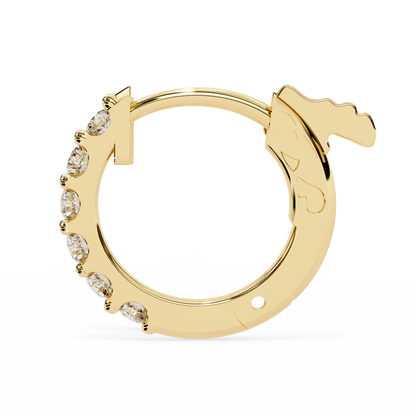 Enchanted Inside-Out Unicorn Lab Grown Diamond Hoops
