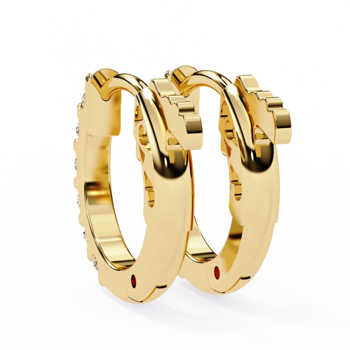 Enchanted Inside-Out Unicorn Lab Grown Diamond Hoops - Ophiratbf