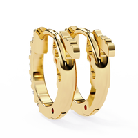 Enchanted Inside-Out Unicorn Lab Grown Diamond Hoops - Ophiratbf