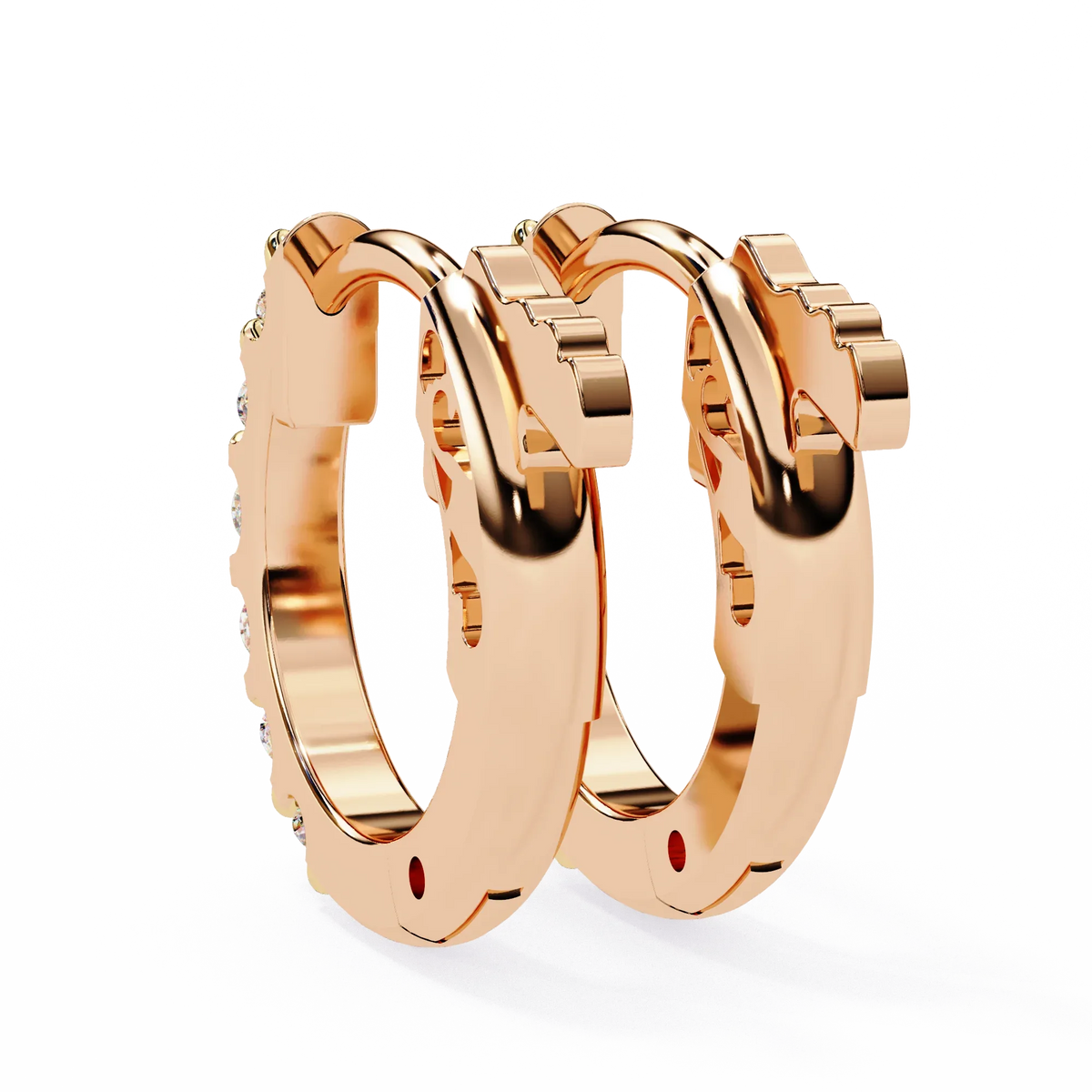 Enchanted Inside-Out Unicorn Lab Grown Diamond Hoops - Ophiratbf