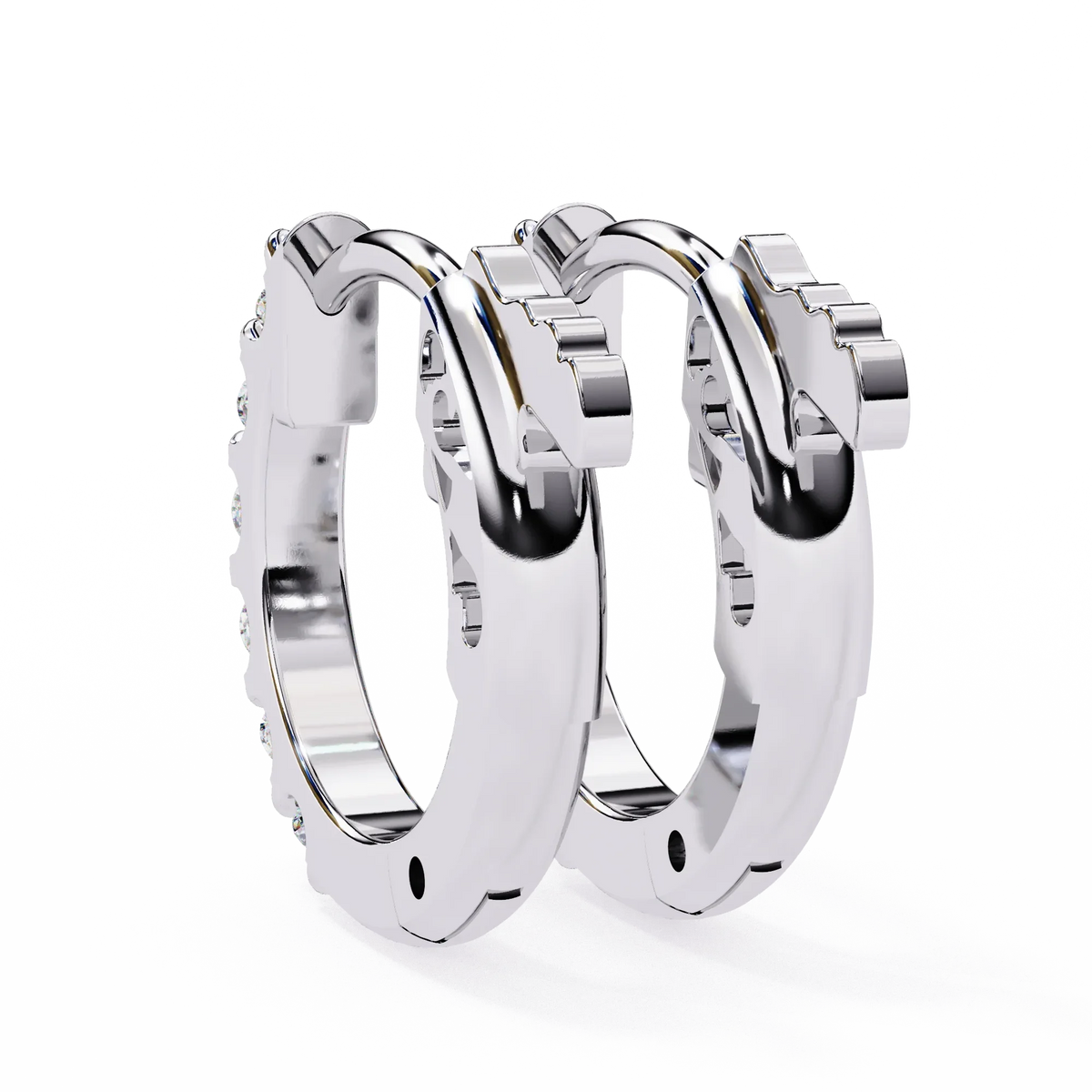 Enchanted Inside-Out Unicorn Lab Grown Diamond Hoops - Ophiratbf