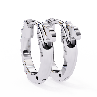 Enchanted Inside-Out Unicorn Lab Grown Diamond Hoops