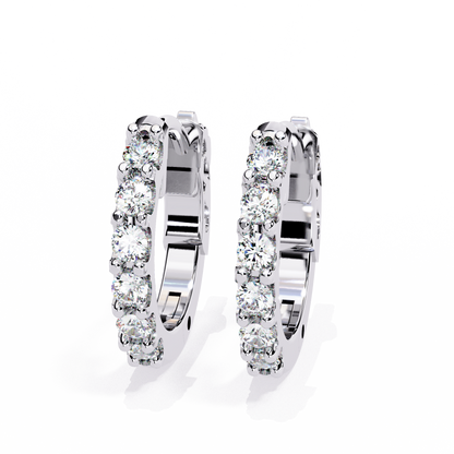 Enchanted Inside-Out Unicorn Lab Grown Diamond Hoops