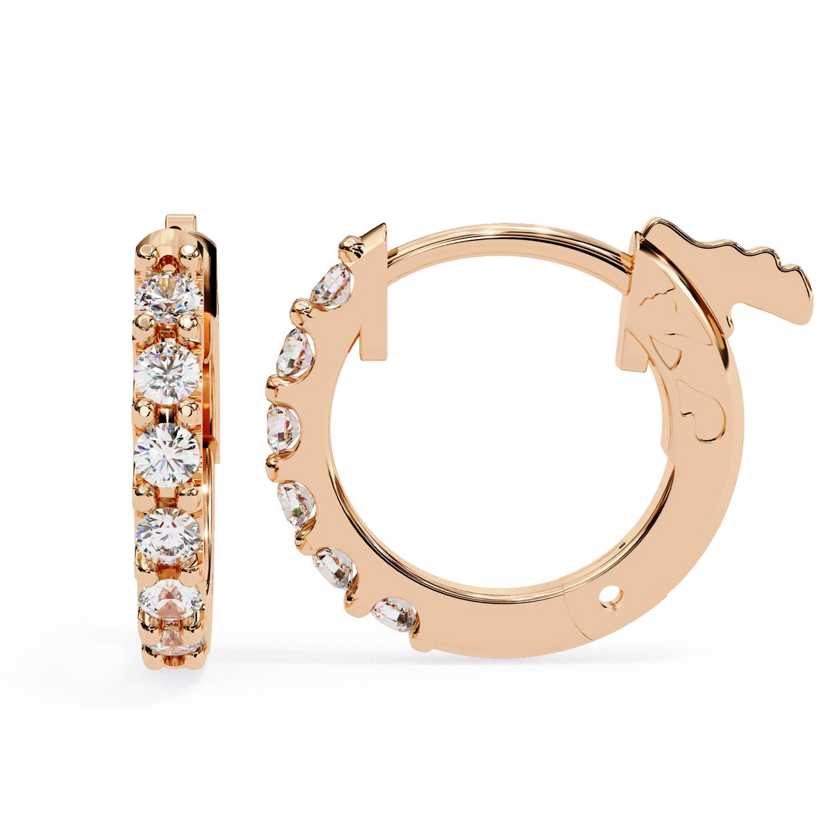 Enchanted Inside-Out Unicorn Lab Grown Diamond Hoops - Ophiratbf
