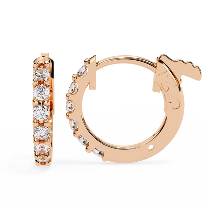Enchanted Inside-Out Unicorn Lab Grown Diamond Hoops