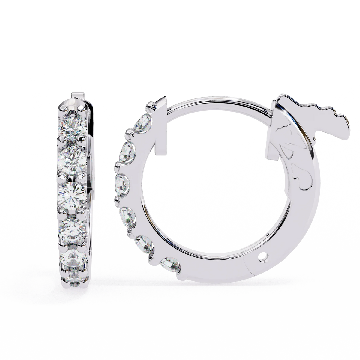 Enchanted Inside-Out Unicorn Lab Grown Diamond Hoops - Ophiratbf