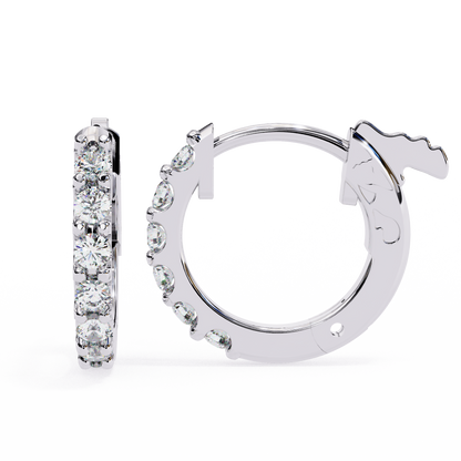 Enchanted Inside-Out Unicorn Lab Grown Diamond Hoops