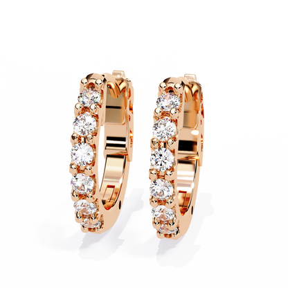 Enchanted Inside-Out Unicorn Lab Grown Diamond Hoops