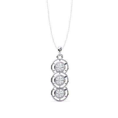 Rhapsody Multi-Halo Lab Grown Diamond Pendant
