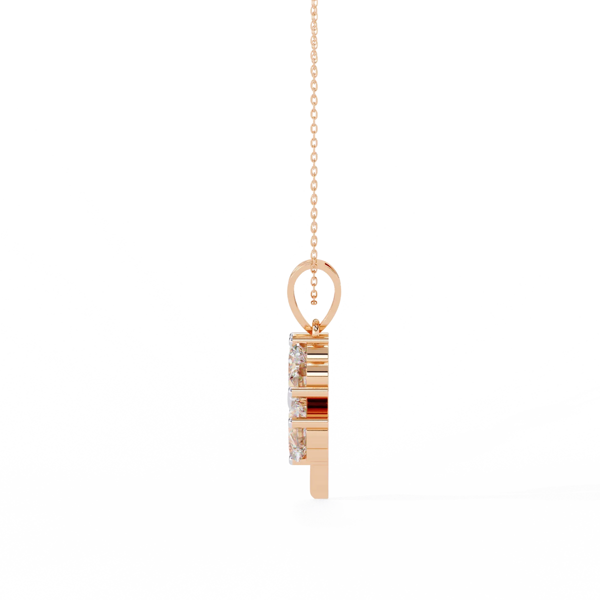 Fortuna Four-Heart Lab Grown Diamond Pendant - Ophiratbf