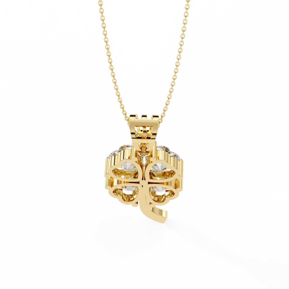 Fortuna Four-Heart Lab Grown Diamond Pendant - Ophiratbf