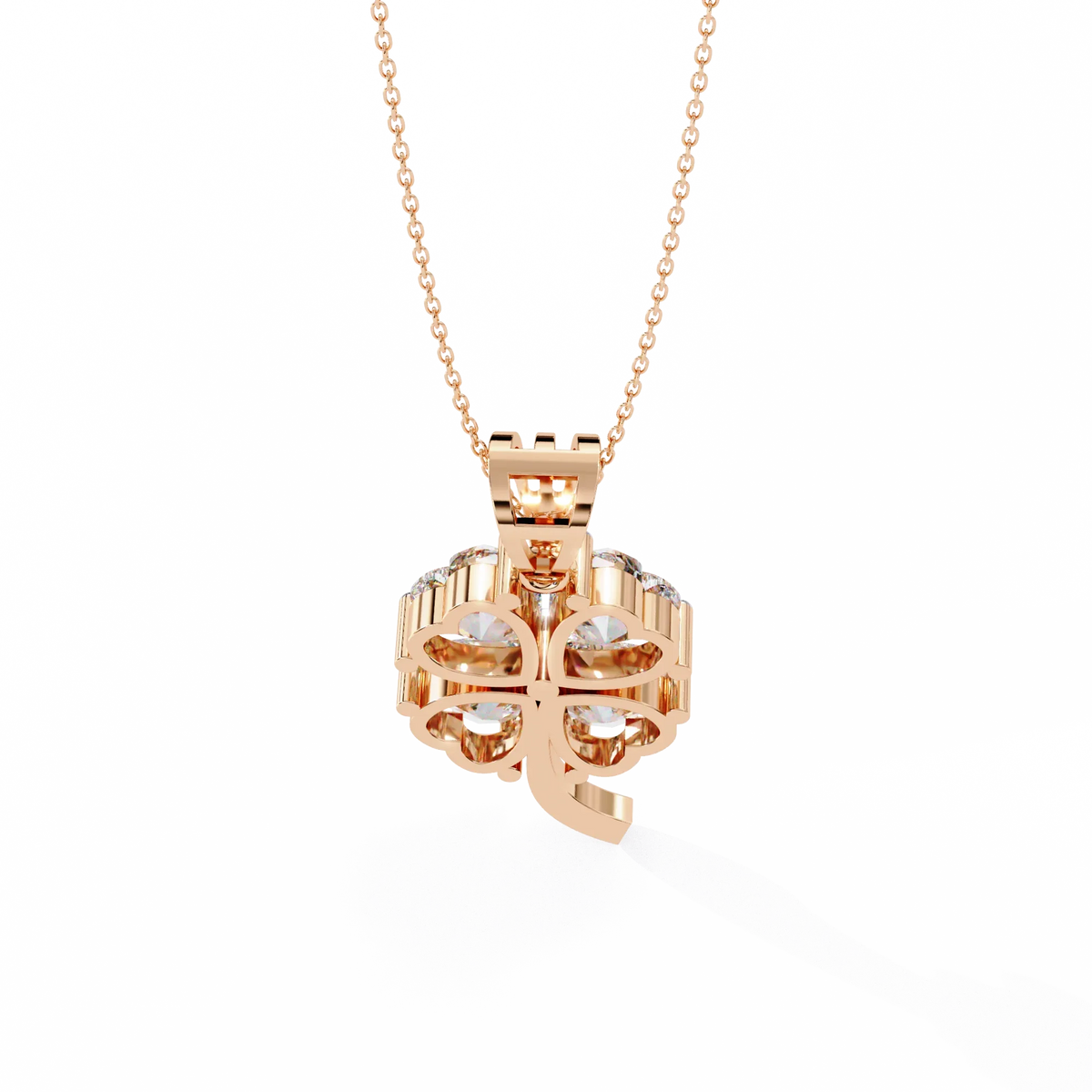 Fortuna Four-Heart Lab Grown Diamond Pendant - Ophiratbf