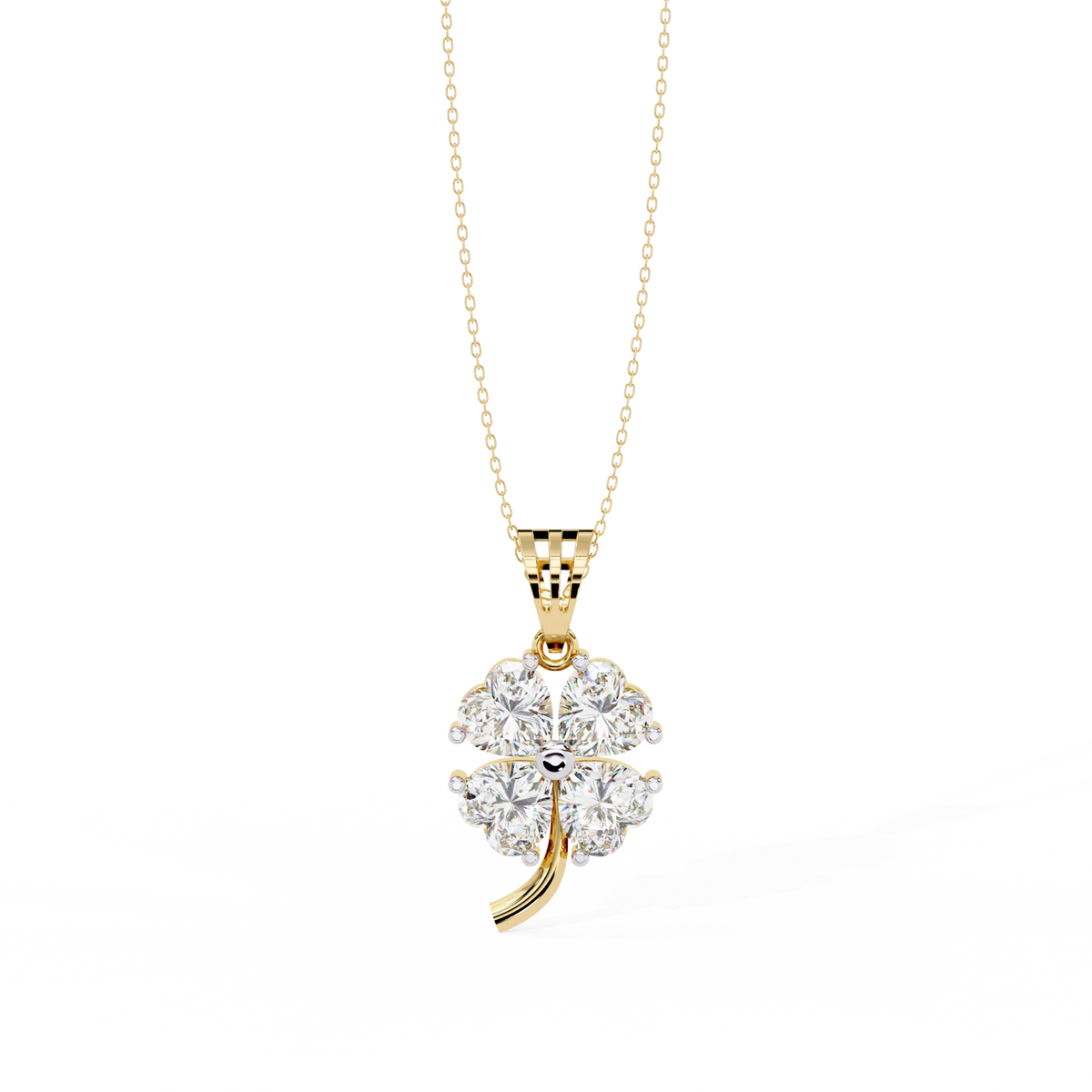 Fortuna Four-Heart Lab Grown Diamond Pendant - Ophiratbf