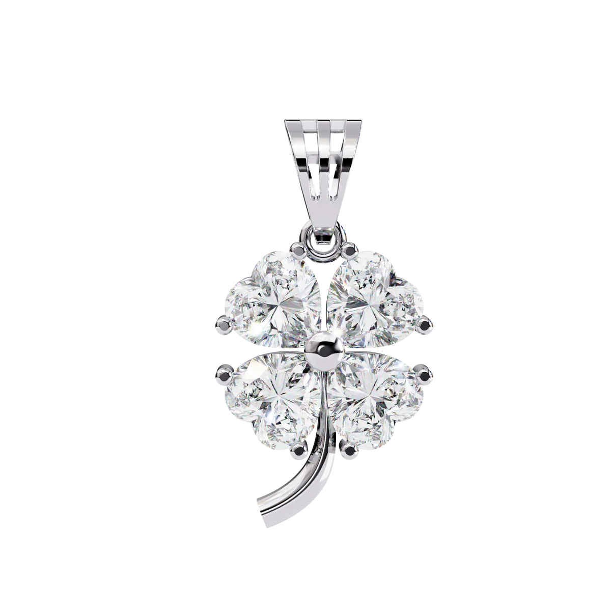 Fortuna Four-Heart Lab Grown Diamond Pendant - Ophiratbf