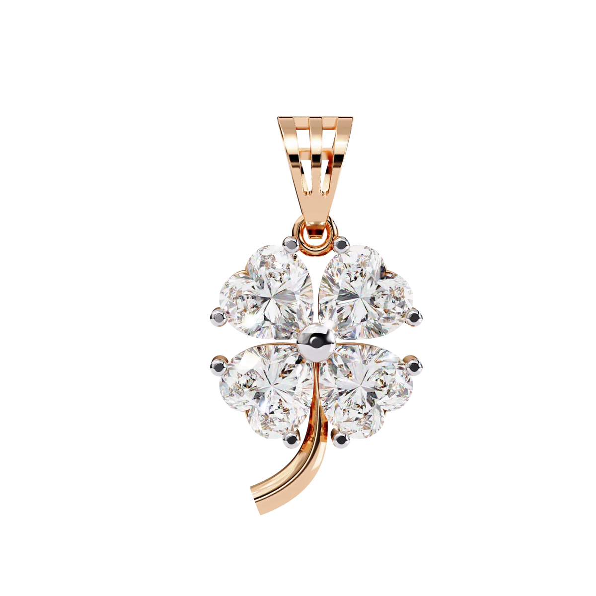 Fortuna Four-Heart Lab Grown Diamond Pendant - Ophiratbf