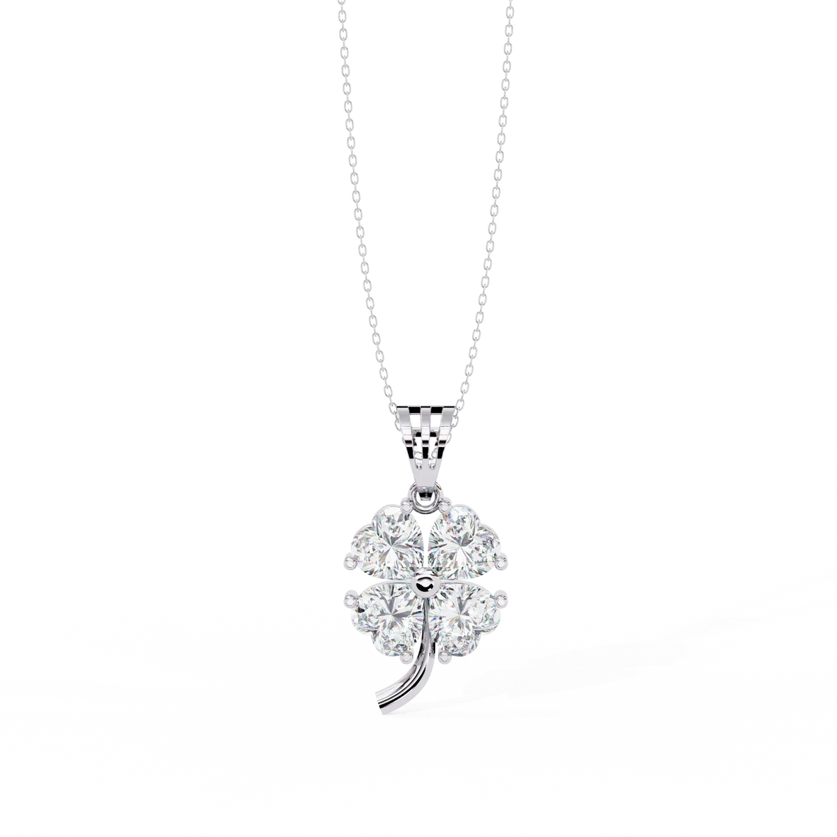 Fortuna Four-Heart Lab Grown Diamond Pendant - Ophiratbf