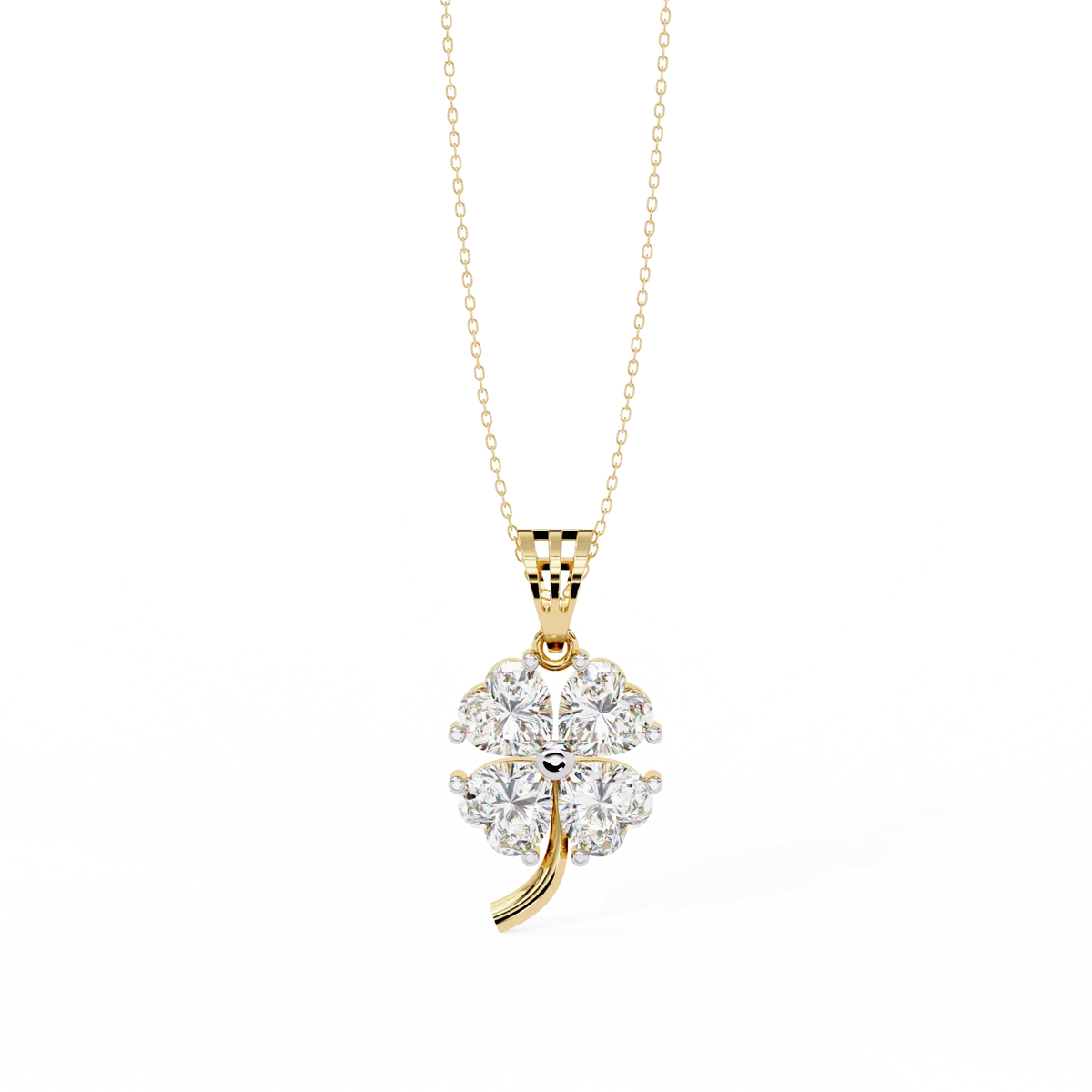 Fortuna Four-Heart Lab Grown Diamond Pendant - Ophiratbf