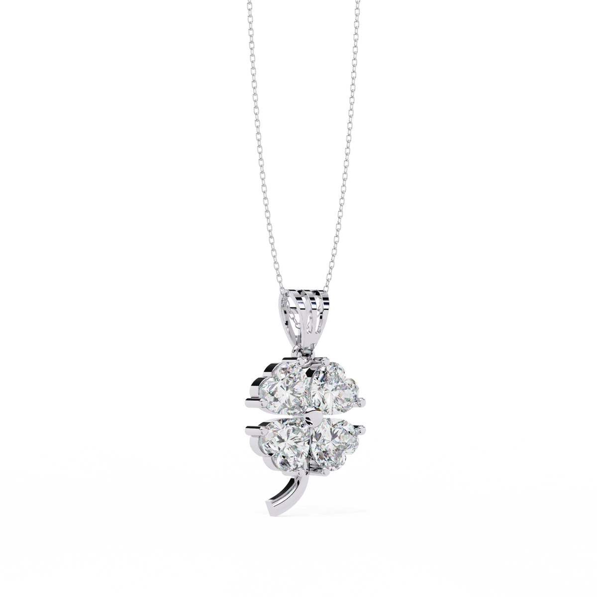 Fortuna Four-Heart Lab Grown Diamond Pendant - Ophiratbf