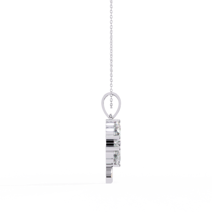 Fortuna Four-Heart Lab Grown Diamond Pendant