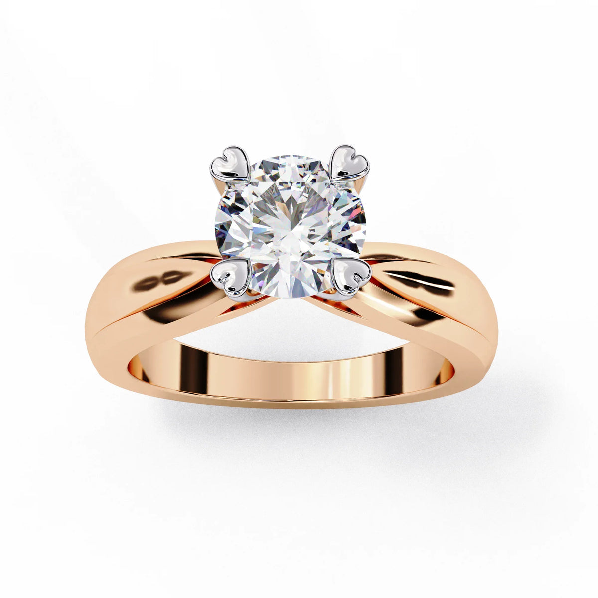 Aurora Rose Solitaire Ring - Ophiratbf