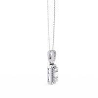Imperia Square Multi-Cut Lab Grown Diamond Pendant - Ophiratbf