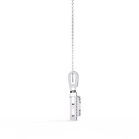 Imperia Square Multi-Cut Lab Grown Diamond Pendant - Ophiratbf