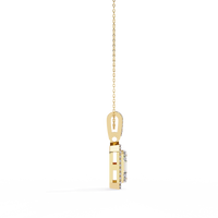 Imperia Square Multi-Cut Lab Grown Diamond Pendant - Ophiratbf