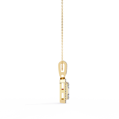 Imperia Square Multi-Cut Lab Grown Diamond Pendant