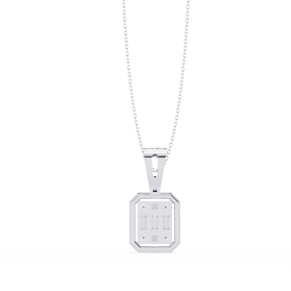 Imperia Square Multi-Cut Lab Grown Diamond Pendant