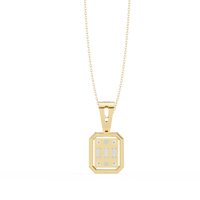 Imperia Square Multi-Cut Lab Grown Diamond Pendant - Ophiratbf