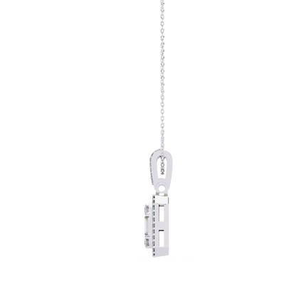 Imperia Square Multi-Cut Lab Grown Diamond Pendant