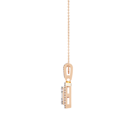 Imperia Square Multi-Cut Lab Grown Diamond Pendant