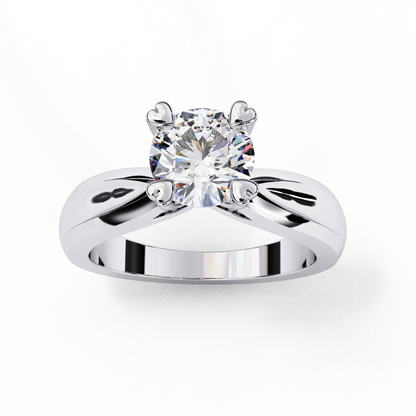 Aurora Rose Solitaire Ring