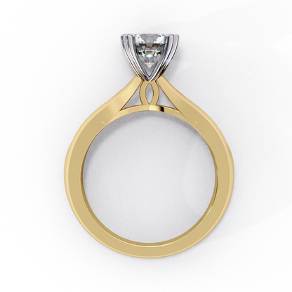 Aurora Rose Solitaire Ring