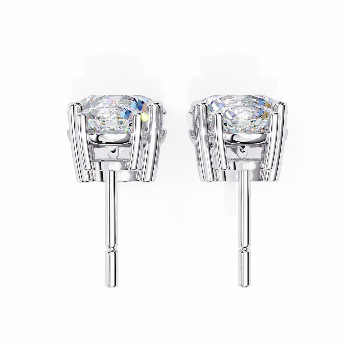 Stellar Drop Round Lab Grown Diamond Earrings - Ophiratbf