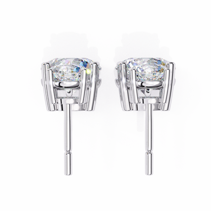 Stellar Drop Round Lab Grown Diamond Earrings
