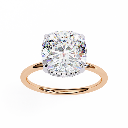 Elise Lab Grown Diamond Cushion Classic Ring