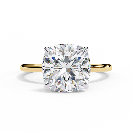 Elise Lab Grown Diamond Cushion Classic Ring