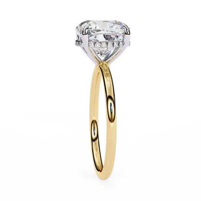 Elise Lab Grown Diamond Cushion Classic Ring