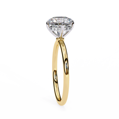 Serene Lab Grown Diamond Round Solitaire