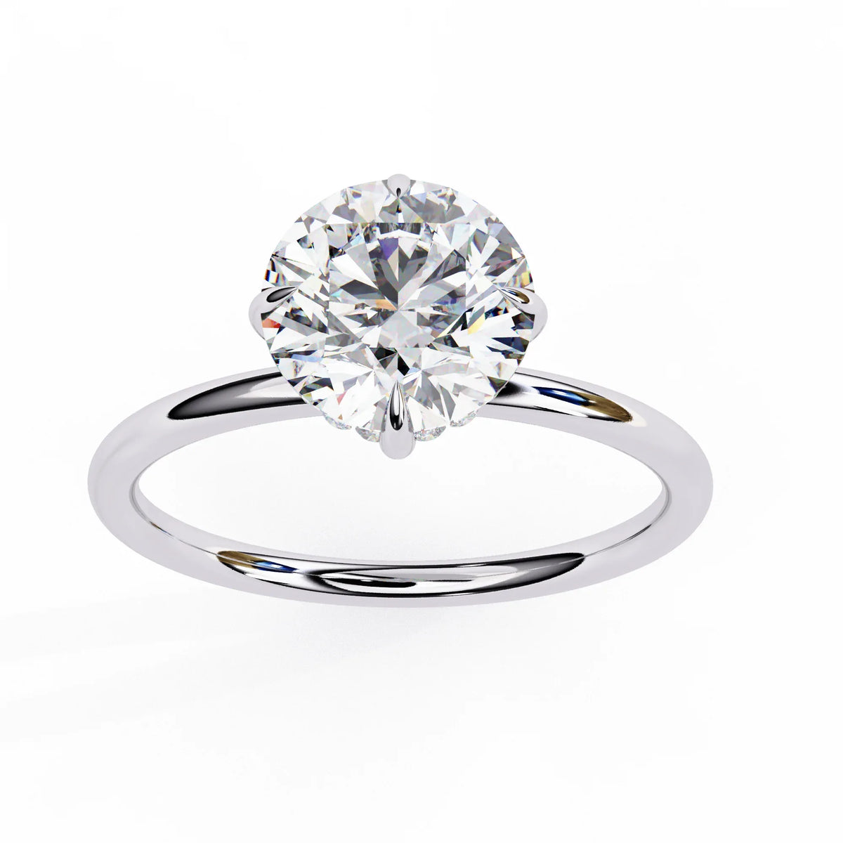 Serene Lab Grown Diamond Round Solitaire - Ophiratbf