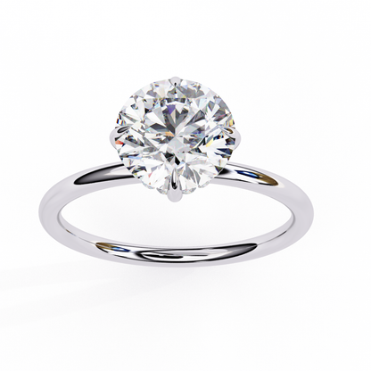 Serene Lab Grown Diamond Round Solitaire