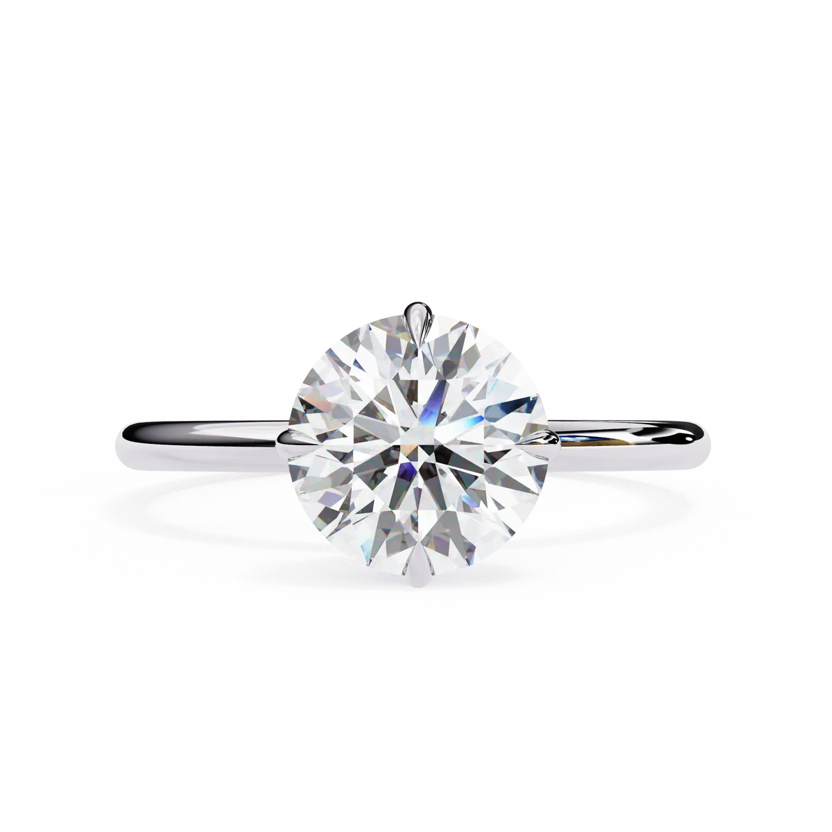 Serene Lab Grown Diamond Round Solitaire - Ophiratbf