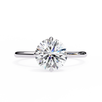 Serene Lab Grown Diamond Round Solitaire - Ophiratbf