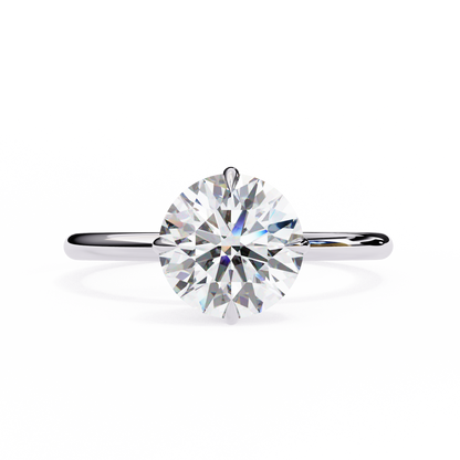 Serene Lab Grown Diamond Round Solitaire