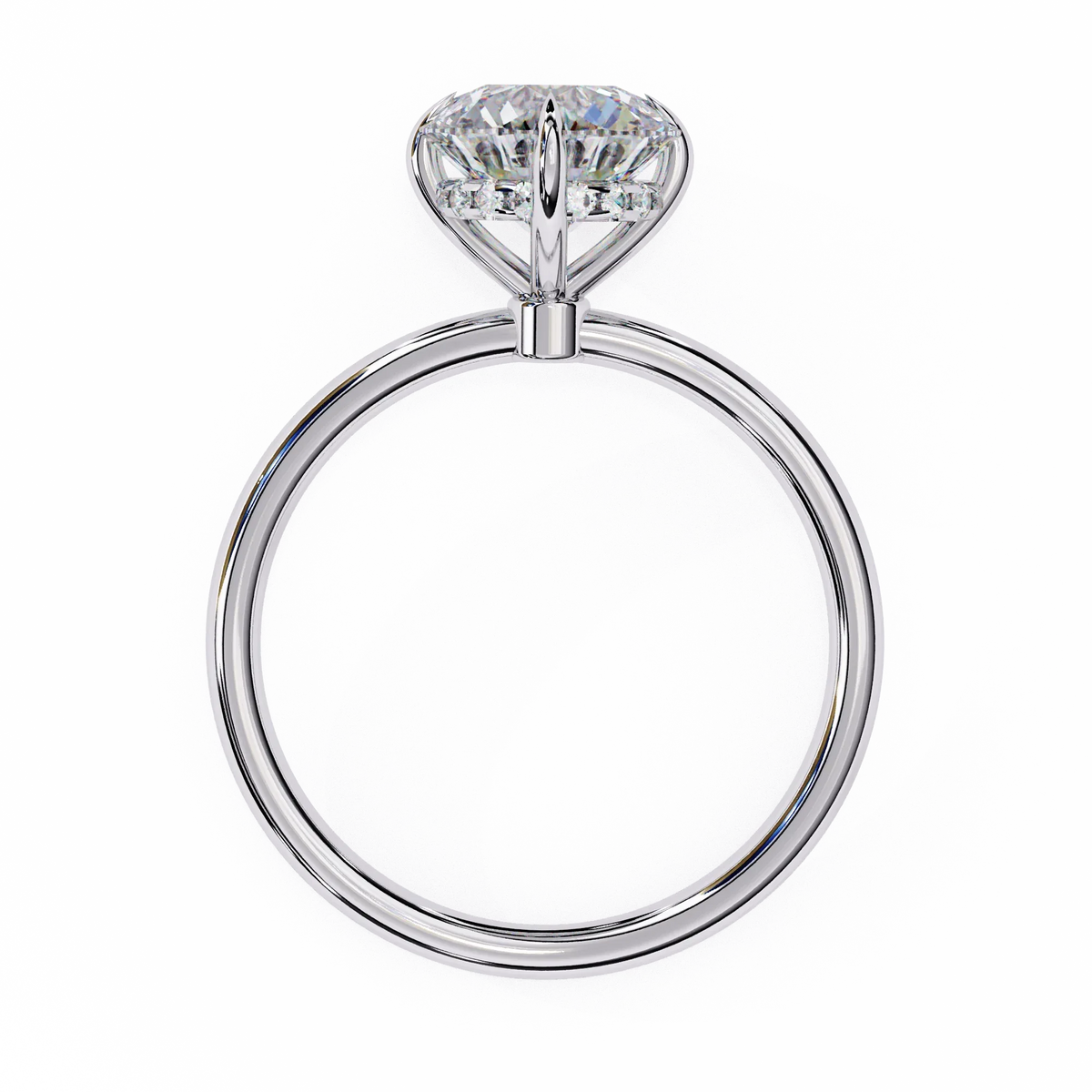 Serene Lab Grown Diamond Round Solitaire - Ophiratbf