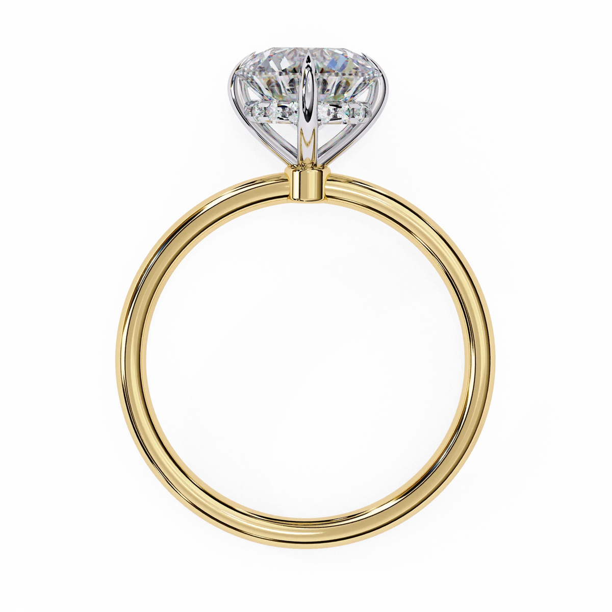 Serene Lab Grown Diamond Round Solitaire - Ophiratbf