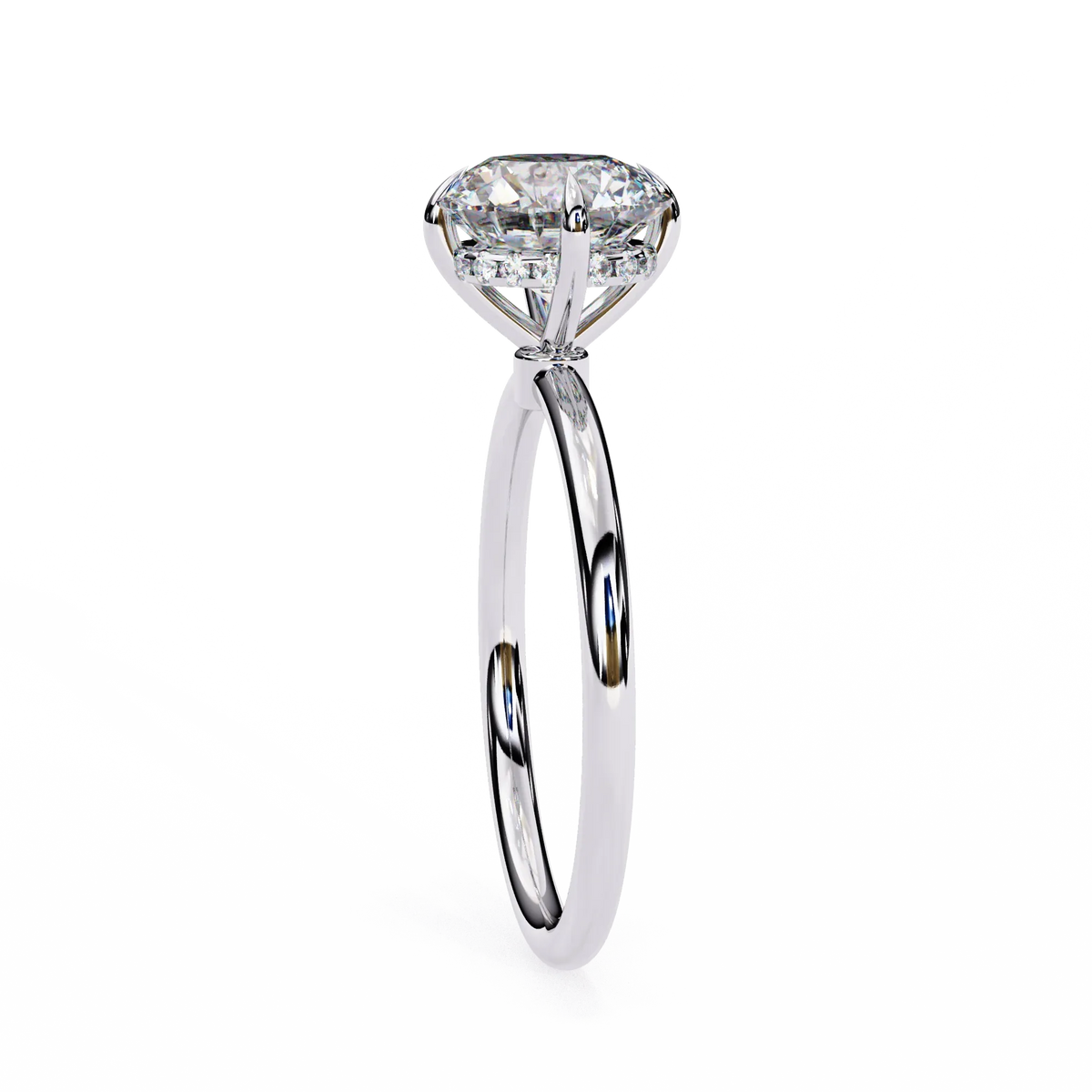 Serene Lab Grown Diamond Round Solitaire - Ophiratbf