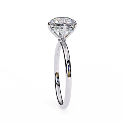 Serene Lab Grown Diamond Round Solitaire