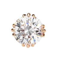 Sunlit Bloom Round Lab Grown Diamond Earrings - Ophiratbf